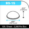 BS-15 CLEAR Hemispherical Bumpers - Image 2