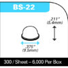 BS-22 CLEAR Hemispherical Bumpers - Image 2