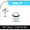 BS-27 CLEAR Hemispherical Bumpers - Image 2