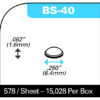 BS-40 WHITE Hemispherical Bumpers - Image 2