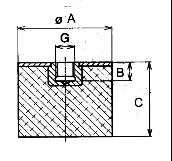 VME-2513Q Sandwich Mounts Metric Thread Type 5 - Image 2