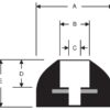 RBW-1000-06 Rounded Top Recessed Bumpers - Image 2