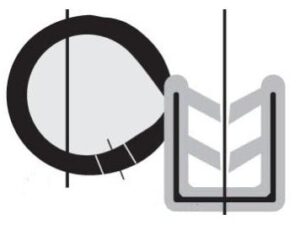 XBS-101 rubber and sponge bulb seal