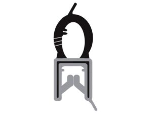 XBS-103 rubber and sponge bulb seal