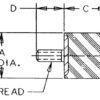 VMD-2510D Sandwich Mounts Metric Thread Type 3 - Image 2