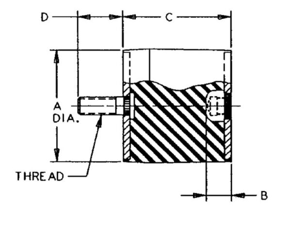 J-5425-27 Sandwich Mounts Unc Thread Type 2 - Image 2