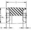 J-3424-6 Sandwich Mounts Unc Thread Type 4 - Image 2