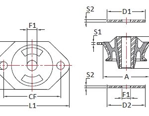 VKO-201-125 Conical Mount