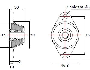 VKO-203-40 Conical Mount