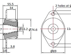 VKO-207-175 Conical Mount