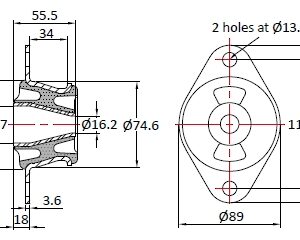 VKO-209-180 Conical Mount