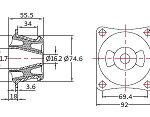 VKO-405-240 Conical Mount