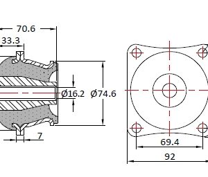 VKO-406-300 Conical Mount