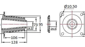 VKO-407-1850 Conical Mount